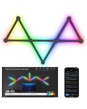 Kobaiban 313087985932 Smart Wall Light Lines Wifi Rgb Led Bars 16m Color Dimmable Music Sync