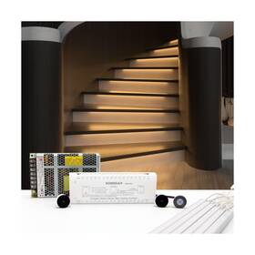 Kmg-3233-36in-3k16 Komigan Motion Sensor With Daylight Cascade Led Stair Lighting Kit Kmg-3233 3