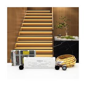 Kmg-3233-60in3k-20 Komigan Kmg-3233 Intelligent Motion-activated Led Stair Lighting Kit Cuttable St