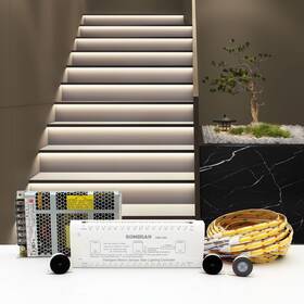 Kmg-3233-cw-20 Komigan Intelligent Motion Triggered Led Stair Lighting Kit Kmg-3233 40 Inches Long