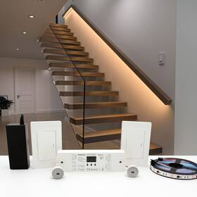 Kmg-45-3k Komigan Motion Sensor With Daylight Led Stair Light Kit Kmg-45 16.4ft Warm Wh