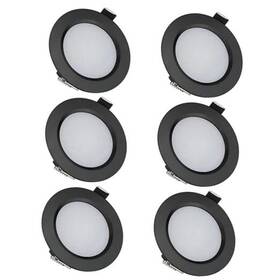 Dl-w-6 Konpway Spring-type 12 Volt Recessed Lights For Rv Boat Trailer 6 Pack Warm White
