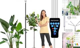 Asg-100w Kurniso Standing Grow Light 100w 4-head Plant Lights Indoor Dimmable