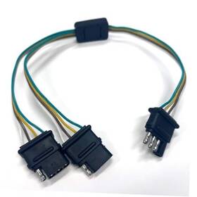 60916617 Laac Universal 4 Way Flat Y-splitter Plug Adapter Trailer Lights And Led Tailgate