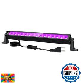 B0bv5r4d8h Lamvip 38w Led Black Light Bar Party Halloween Bedroom Stage Lighting 22x22ft Ar