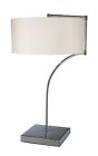 D1833 Lancaster 67624 White Id Lamp Milano Shade Pure Table Chrome