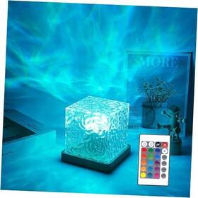 Sd45w Lanxud Northern Lights Ocean Wave Projector Light 16 Colors Gradual Rotating Water