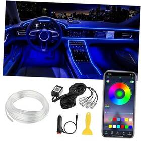 Ledcare 783906155707 Interior Car Led Strip Lights App Control 5 In 1 Rgb 16 Million Colors