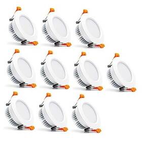 Ledlampsworld 744702377786 3 Inch Dimmable Led Recessed Lighting 7w 10pack 3000k Warm White