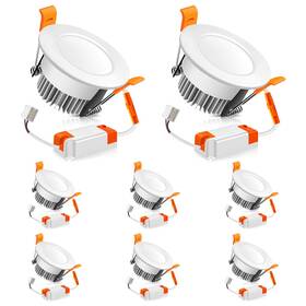 Ves2586 Ledlightsworld 2 Inch Led Recessed Lighting 8 Pack Warm White 3000k