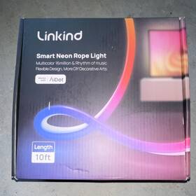Ls6000162 Leedarson Iot Technology Inc. Linkind Smart Neon Rope Light Multicolor 10ft App Voice And Remote Control Led