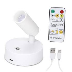 Hq-ad166-k Legson 1 Pack Wireless Led Spotlight Indoor With Remote Rechargeable Up Lights