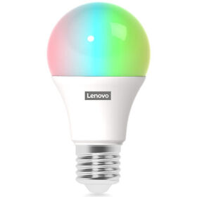 Za7h0000wwob Lenovo Smart Light E26 Bulb 800 Lumen Color Rgb White Alexa Google Assistant A19