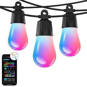 Lepo Zb1-15 Lepro Zb1 Ai Smart Outdoor String Lights 100ft 30 Led Bulbs Rgbic Waterproof New