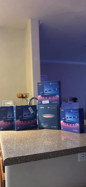R2-us-2 Lepro Ai Smart Lighting Kit Led Strip 2x R2 6in Downlights 2700-6500k