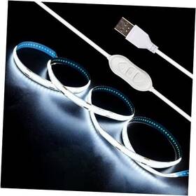 Lfkj 719113503987 5v Usb Led Strip Lights 3key Cob Light Short 3.28ft White