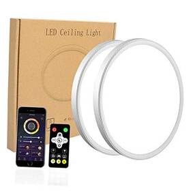 Lfxbb 630282854963 2 Pack Dimmable Led Flush Mount Ceiling Light 12inch 28w 12inch-2pack White