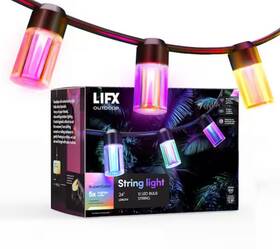 080823-17 Lifx 12-light 24 Ft. Outdoor Plug-in Rgb Integrated Led Smart Wi-fi String Light