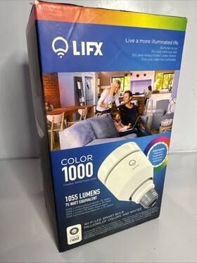 Lifx 347403000413 A19 Smart Wi-fi Color 1000 Light Bulb