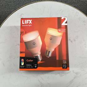 1100 Lifx 347403003131 New Open Box Color A19 Lumens Wi-fi Smart Led Light Bulb 2-in-a-pack