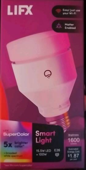 Lfxa211600rgbw Lifx 347403004923 New 100w A21 Multi-color Led Light Bulb A21l4ae26