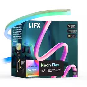 Lifx 445014177189 16 Ft. Smart Multi-color Rgbw Wi-fi Plug-in Neon Flex Integrated Led Strip Light