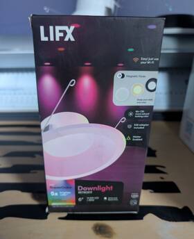 Lfx6db Lifx Lfx6db/rgbw/rt Supercolor Led Recessed Downlight Rgbw Wi-fi Alexa Homekit Google 6 Inch