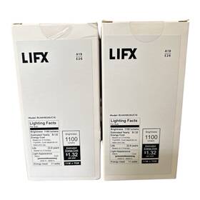 Rlha19e26uc10 Lifx A19/e26 Wifi Lightbulb 1100 Lumens Model Lot Of 2 New