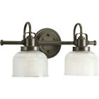 P2991-74 Light Lighting Archie Bronze Finish Venetian Bath Progress Vanity Two