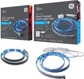 Cledstr20cd1-cledstr11cd1-1 Lighting Smart Led Light Strip Bundle Full Color 80 Inch And 40 Alexa/google Wi-fi/bluetoo