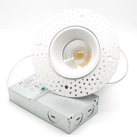 Ls-cs-4rtl-s-18w-5cct-wh Lighting Spot 26 4 Round Trimless Led Downlight 18w 5cct Selectable
