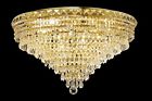 2526f24g Lights Gold 964166 Flush Tranquil Id Clear 12 Crystal