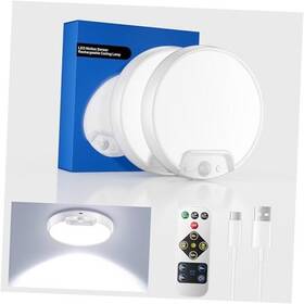 Mq502-kj Lingjie Technology Shenzhen Co. Ltd. Upgraded Rechargeable Motion Sensor Ceiling Light 2 Pack Cool White-6000k