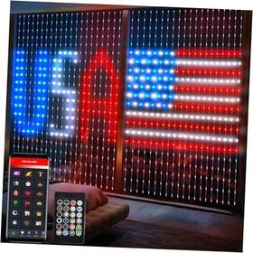 Dmo-400 Linhai Dema Lighting Co Ltd Smart Curtain Lights 6.6x6.6ft 400 Led Light App Remote Rgb