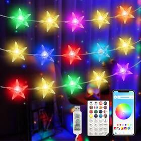 Yls-dw-04 Linhai Yilisi Lighting Co. Ltd. Smart Star Christmas Lights Indoor 33 Ft 80 Led 33ft Rgb Red Green Blue