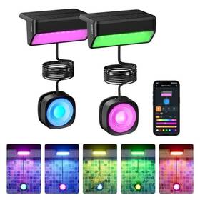 B0g248z9t3 Linkind Smart Solar Pool Lights 16m Colors Music Sync 2pack