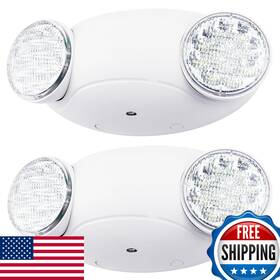 B0cknzsrt6 Lit-path Led Emergency Light Fixture 2 Heads Battery Backup Ul 120/277v