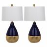 Lit4502a-set2 Safavieh Kingship Table Lamp Set Of