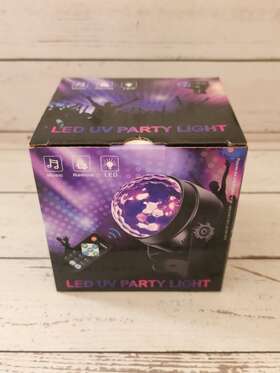 L21-b Litake New Black Light For Glow Party 6w Uv Led Disco Ball Strobe Lights Nib