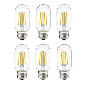 Live-t45 Livemax Led Tubular Bulb 4w E26 Clear Edison 40w Equivalent 400 Lumens Antique
