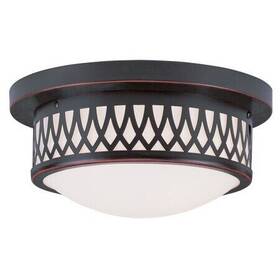 7351-67 Livex Lighting Westfield 2 Light Olde Bronze Ceiling Mo