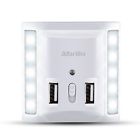 Ll-gy21 Albrillo Night Light Usb Dusk To Dawn Sensor And Wall