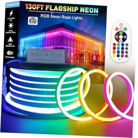 Lmd 794677514655 130ft Rgb Led Neon Rope Lights Etl Listed 130ft/40m Red Green Blue
