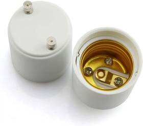 Gu24toe27-2 Longdex 2pcs Gu24 To E26 Lamp Holder Converter Light Base Adapter