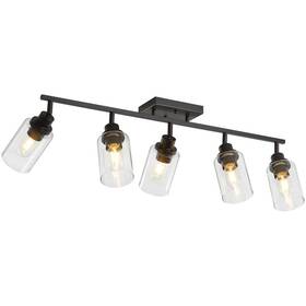 B0f7lqzd8g Lousace 5 Light Kitchen Track Fixtures Ceiling Vanity Lights Black