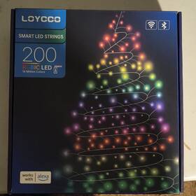 X003udn3of Loycco Rgbic Smart Led Light Strip 65.6 Ft 200 Multicolor Alexa Bluetooth
