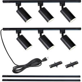 B0d9vrmtpl Lraemxg Plug In Track Lighting Power Cord 6-light Gu10 Kit 6.6ft