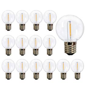 Lrsueyskin 747302998306 G40 Globe Replacement Bulbs C9/e17 Intermediate Base 1w Shatterproof Wate