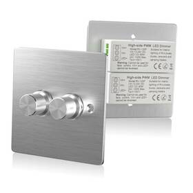 Lusta Led Co. Ltd 3293-1 12v Dimmer Switch Dc12v-24v Double Light 120w 5a High Side Pwm