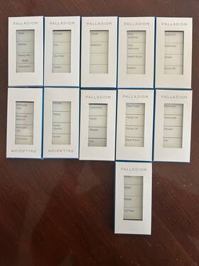Pbt-4w-cwh-e Lutron Engraved Replacement Button Kits. Glass Lot Of 11